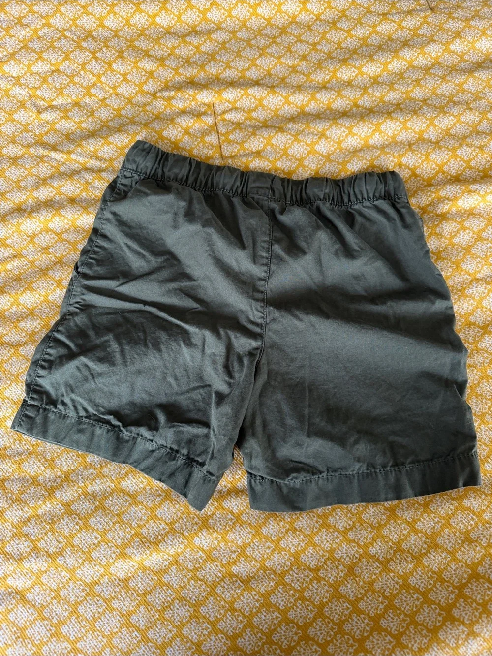Carter's Grey and Olive Greeb Elastic Waist Kids Shorts - 2 Pack